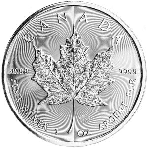 1 oz Silver Maple Leaf (Random Date)