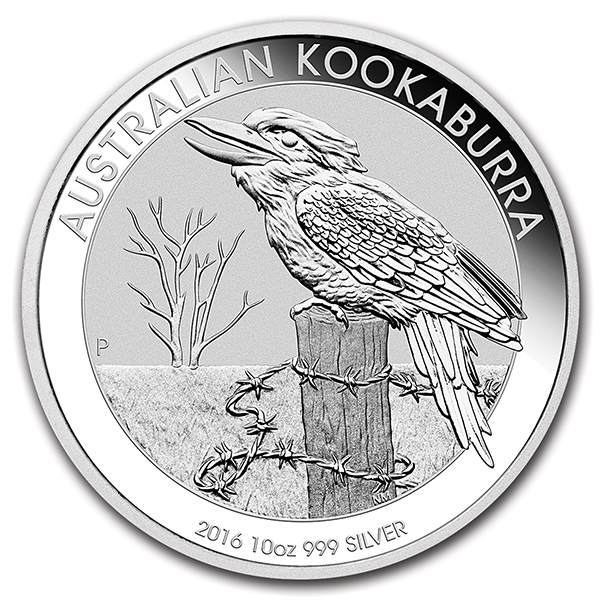 10 Oz Silver Kookaburra